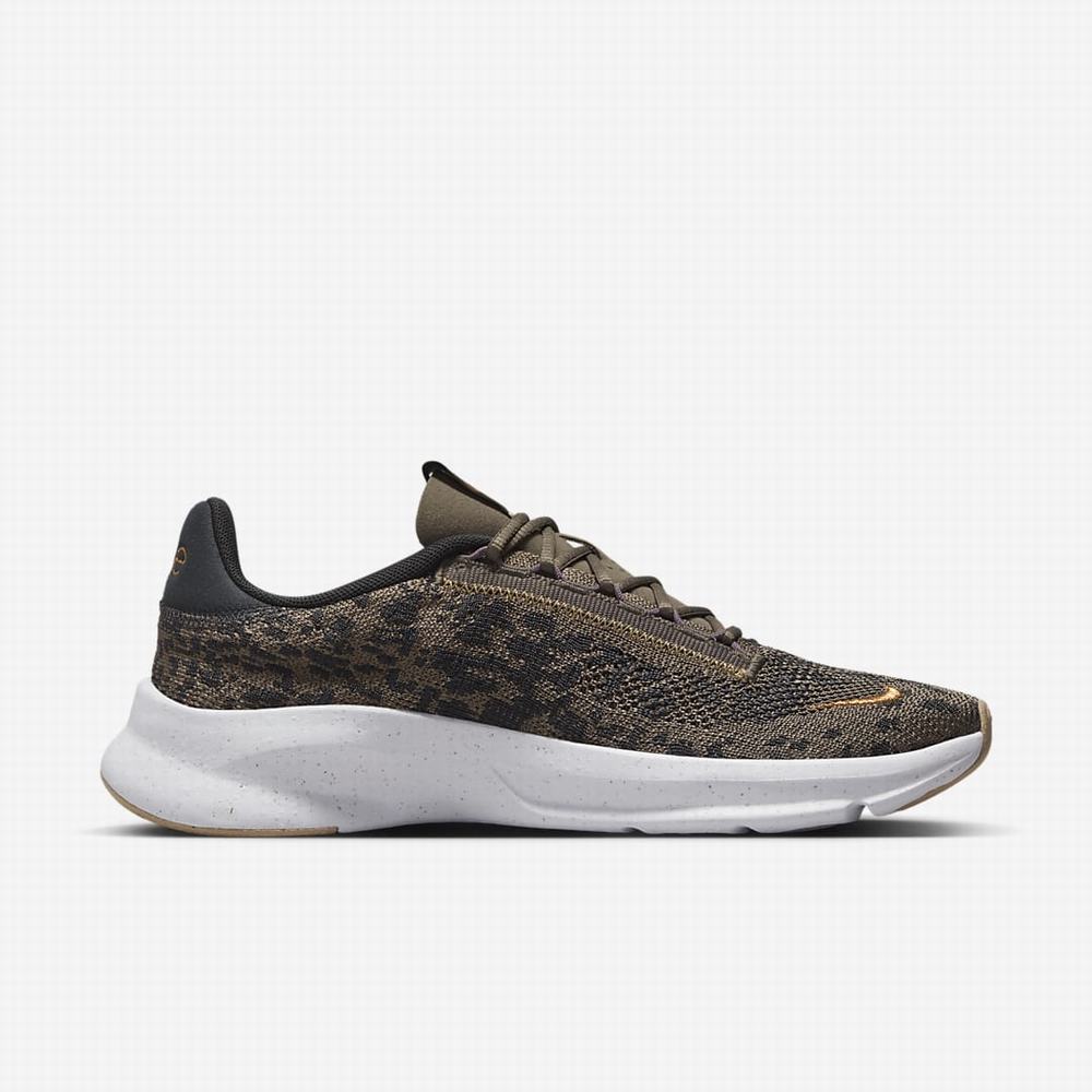 Botasky Nike SuperRep Go 3 Next Nature Flyknit Premium Damske Tmavo Siva Olivovo Zelená Siva Nachový Metal Meď | SK749812