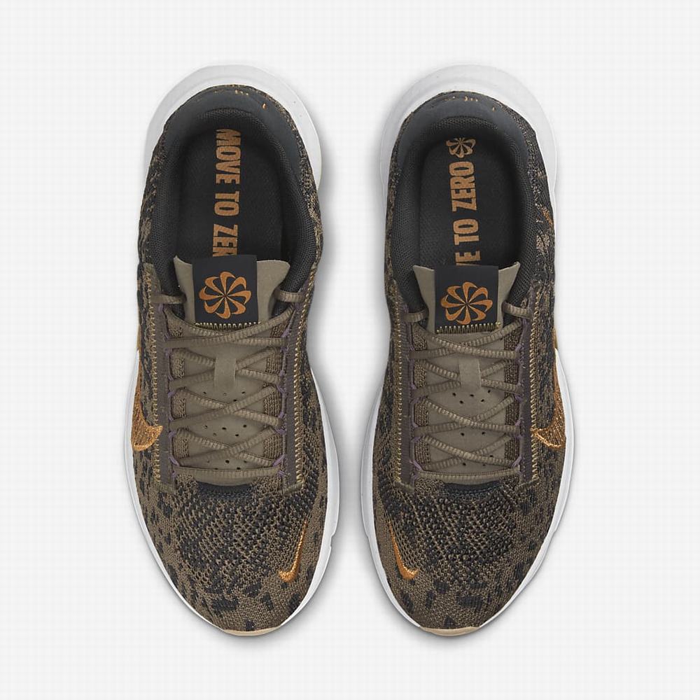 Botasky Nike SuperRep Go 3 Next Nature Flyknit Premium Damske Tmavo Siva Olivovo Zelená Siva Nachový Metal Meď | SK749812