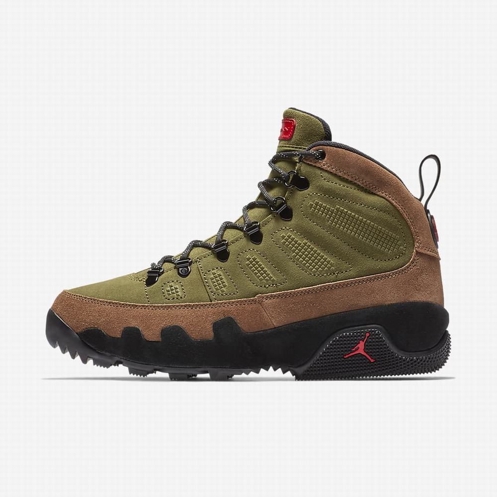 Cizmy Nike Air Jordan 9 Retro NRG Panske Hnede Červené Čierne Zelene | SK574801