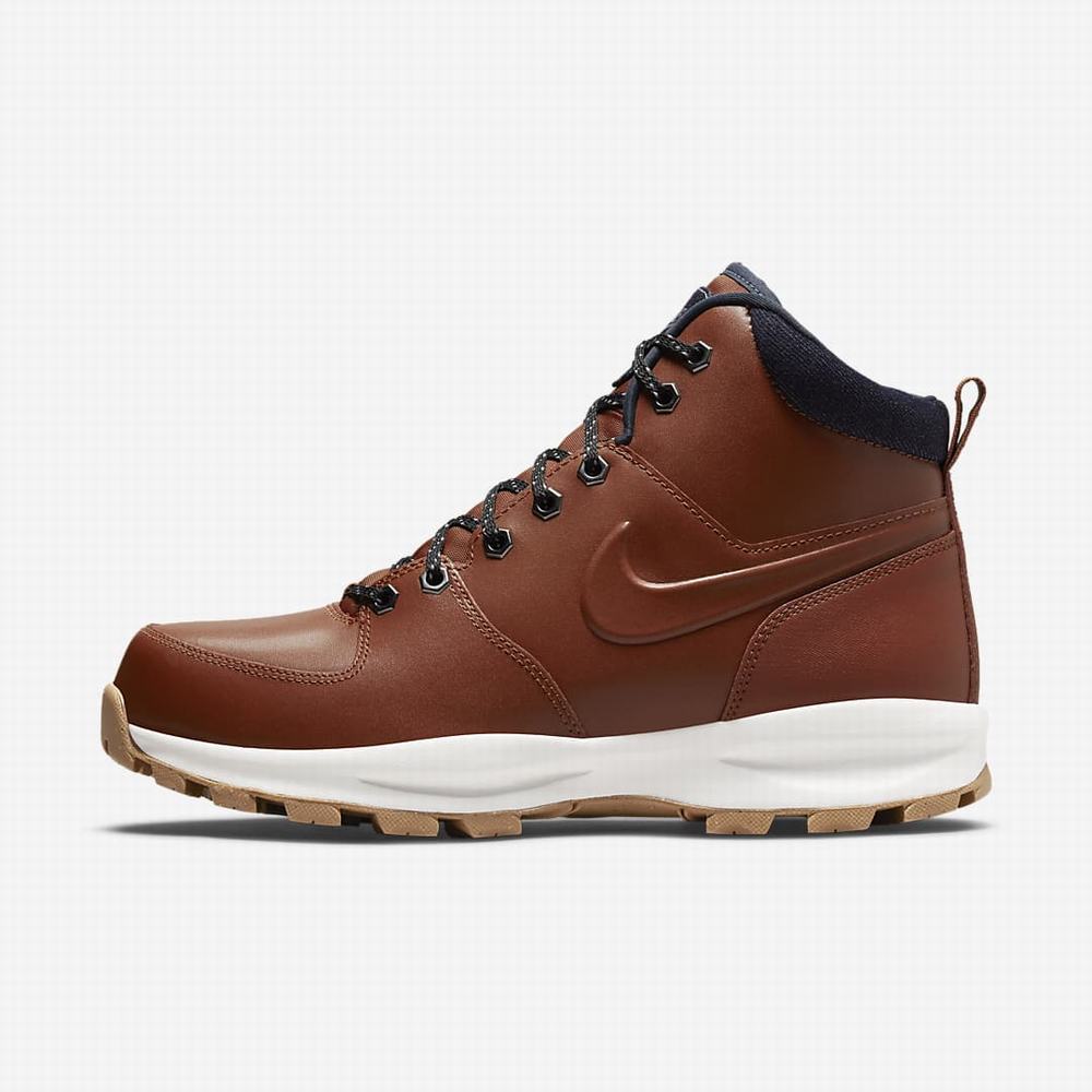 Cizmy Nike Manoa Leather SE Panske Oranžové Námornícka Modrá Biele Oranžové | SK293508