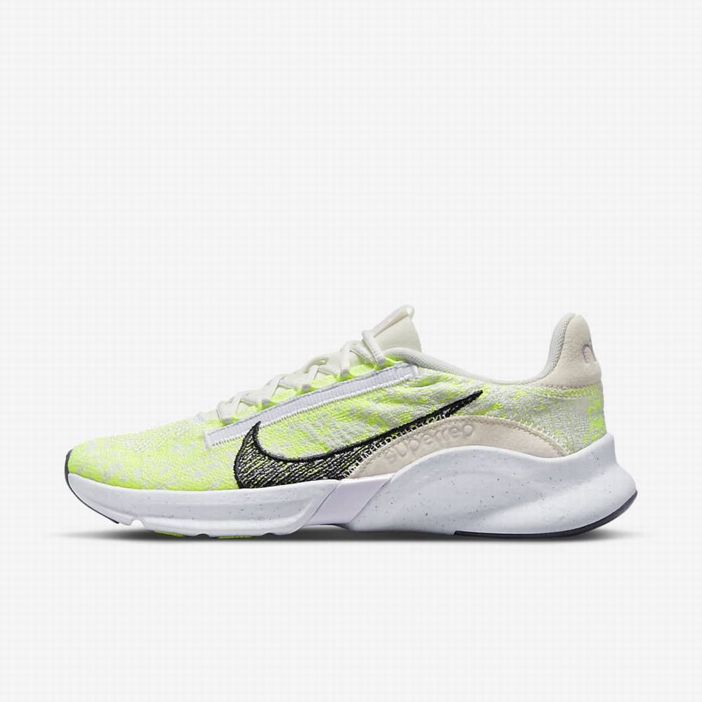 Fitness Tenisky Nike SuperRep Go 3 Flyknit Next Nature Damske Biele Tmavo Siva | SK978163