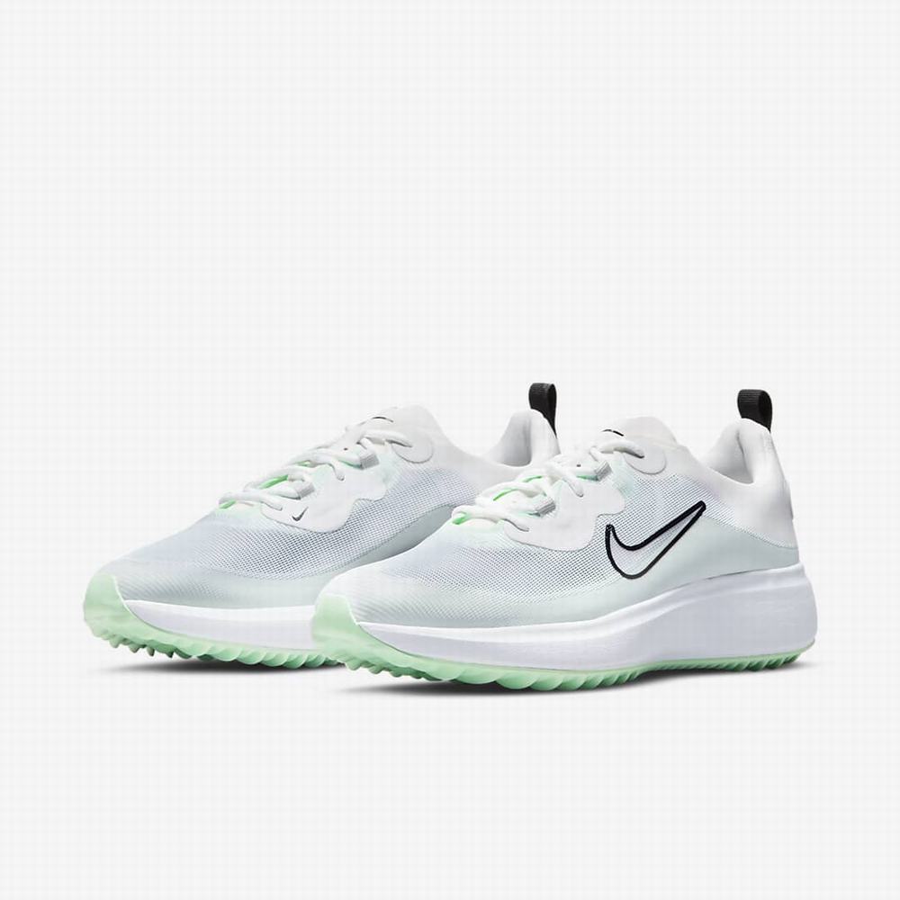 Golfove Topanky Nike Ace Summerlite Damske Biele Platina Mätové Čierne | SK201397