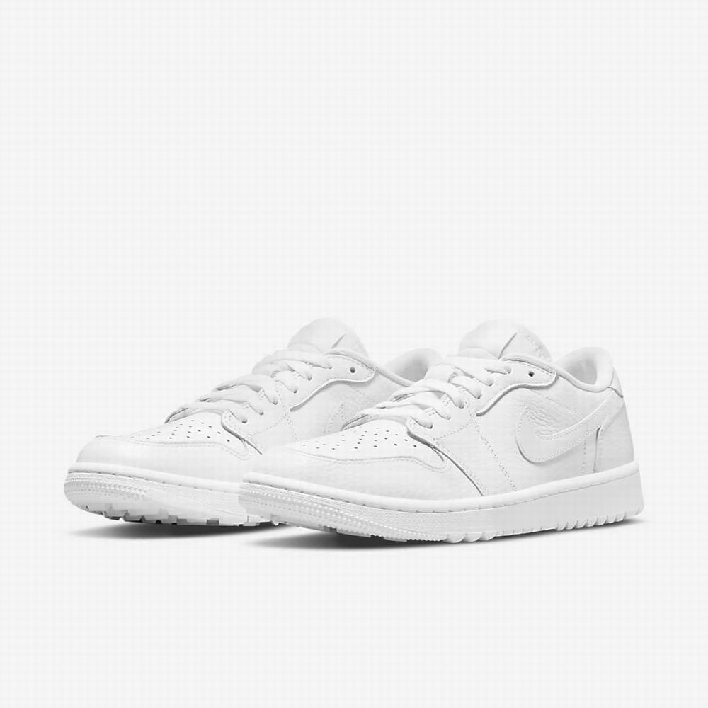 Golfove Topanky Nike Air Jordan 1 Low G Panske Biele | SK302946