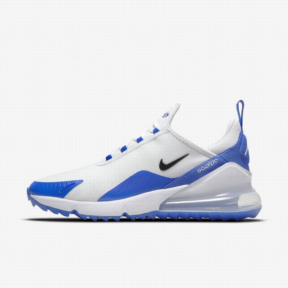 Golfove Topanky Nike Air Max 270 G Damske Biele Modre Platina Čierne | SK073916