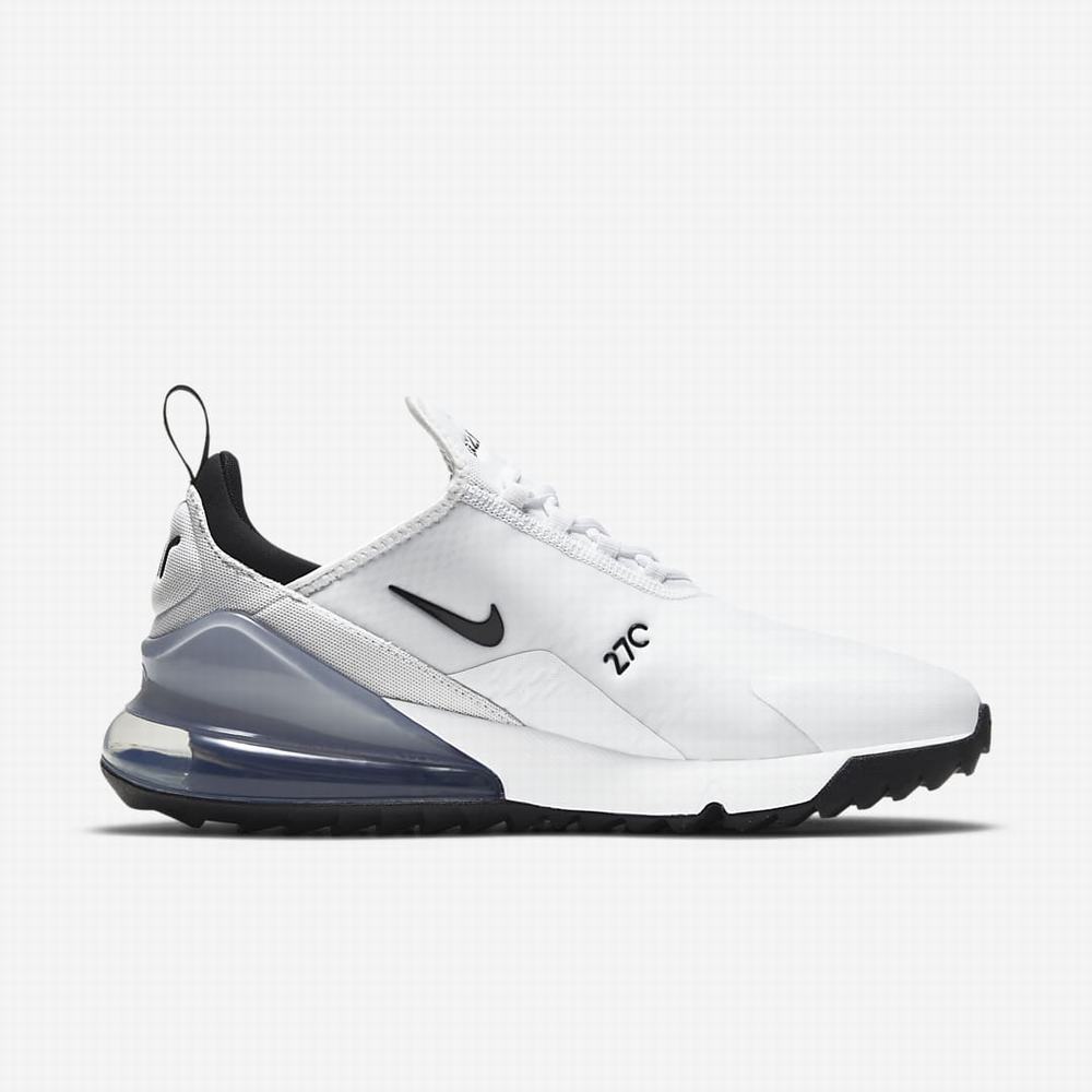 Golfove Topanky Nike Air Max 270 G Damske Biele Platina Čierne | SK653048