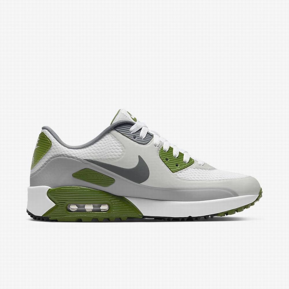 Golfove Topanky Nike Air Max 90 G Damske Biele Svetlo Siva Siva Siva | SK205781