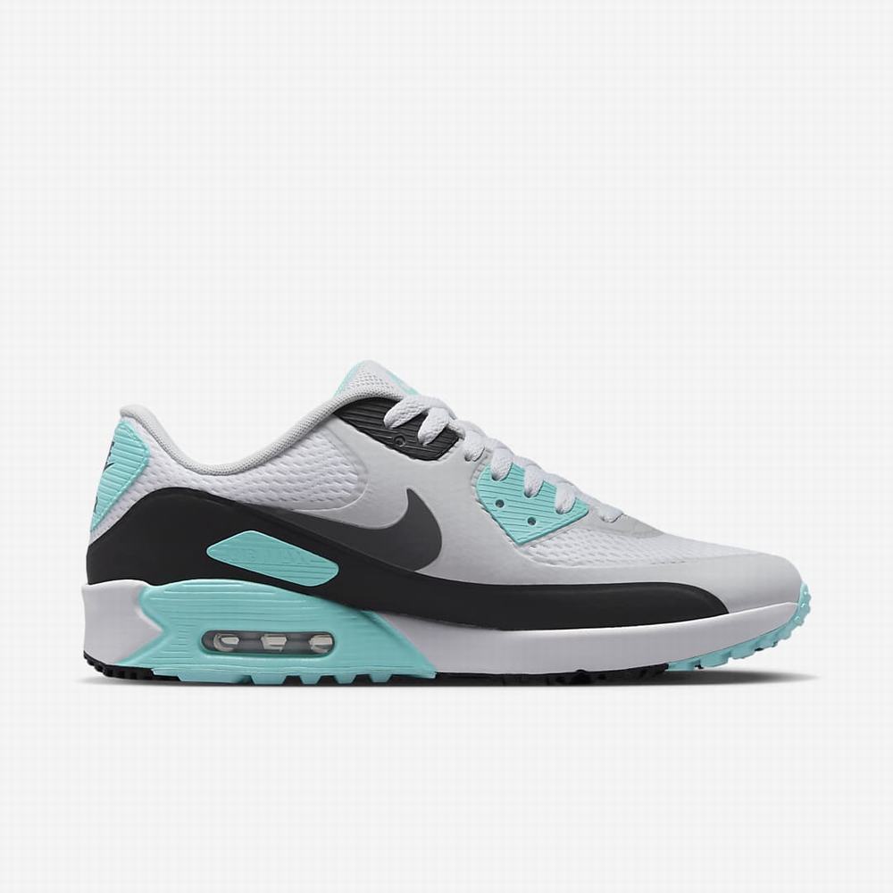 Golfove Topanky Nike Air Max 90 G Damske Biele Tmavo Siva | SK430269