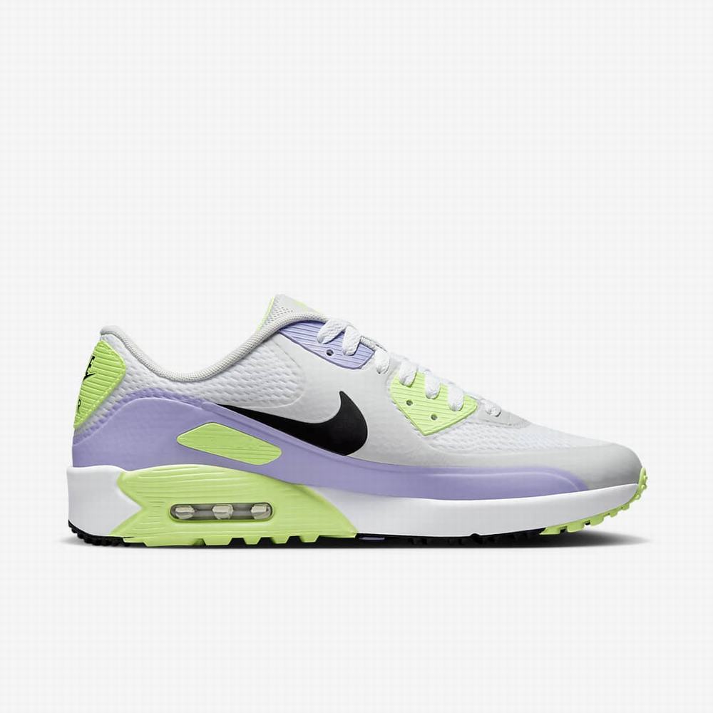 Golfove Topanky Nike Air Max 90 G Damske Biele Nachový Čierne | SK672349