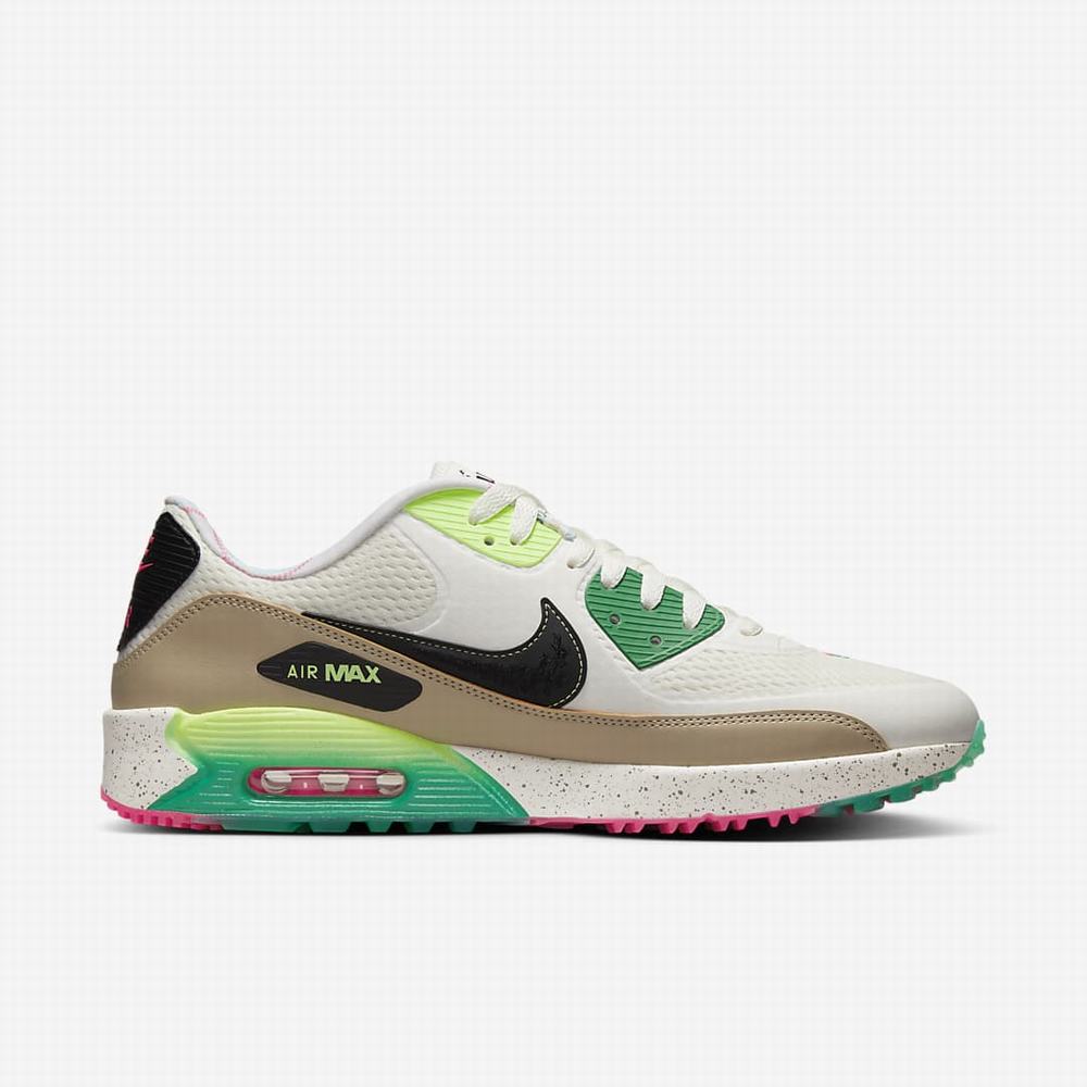 Golfove Topanky Nike Air Max 90 G NRG Panske Béžové Čierne | SK619705