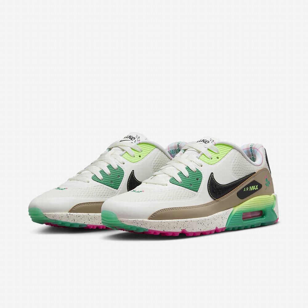 Golfove Topanky Nike Air Max 90 G NRG Panske Béžové Čierne | SK619705