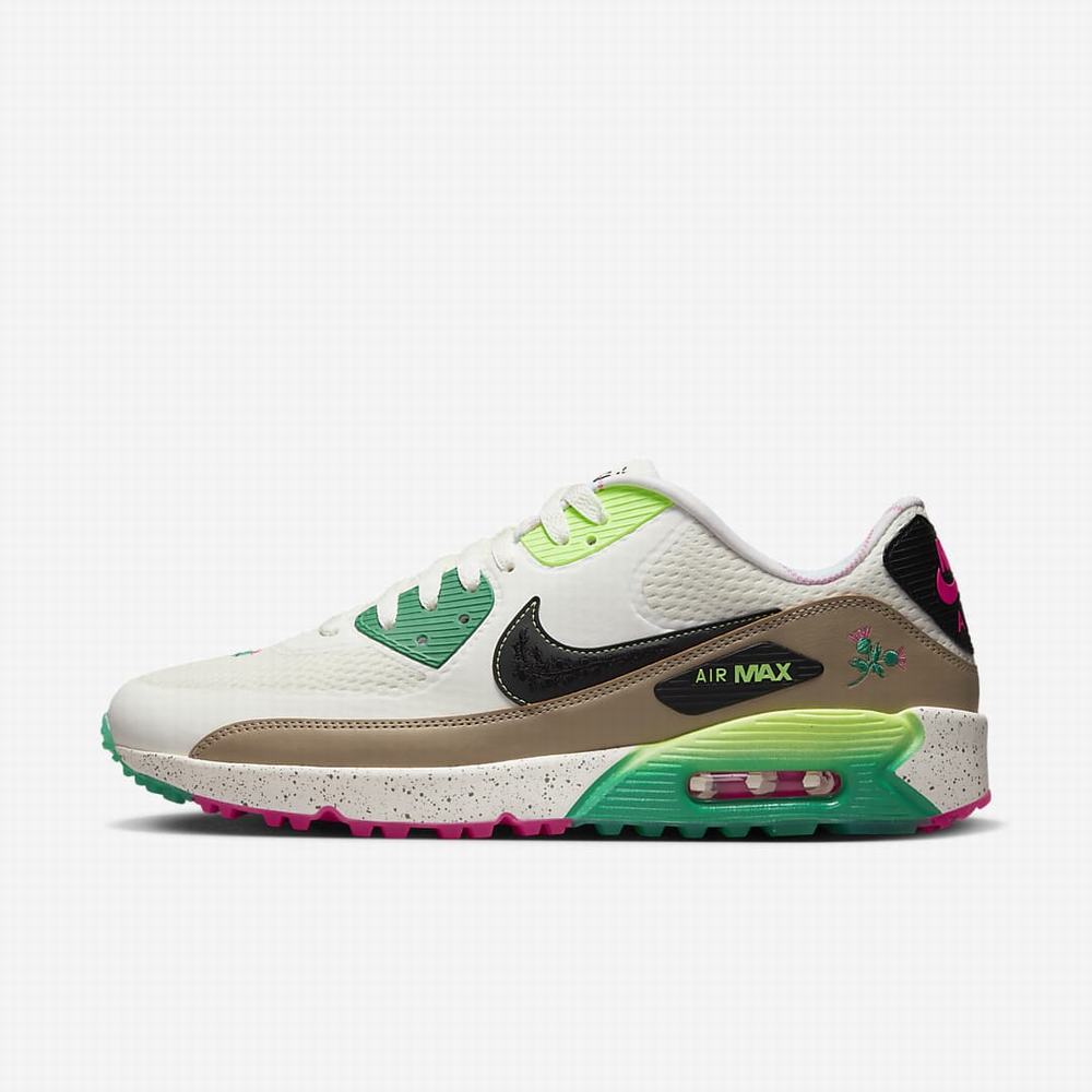 Golfove Topanky Nike Air Max 90 G NRG Panske Béžové Čierne | SK619705