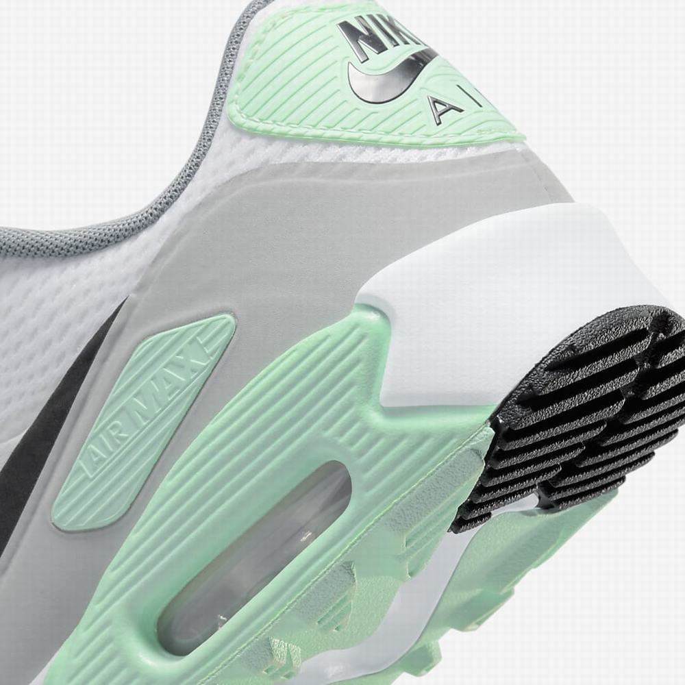 Golfove Topanky Nike Air Max 90 G Panske Biele Svetlo Siva Čierne | SK617320