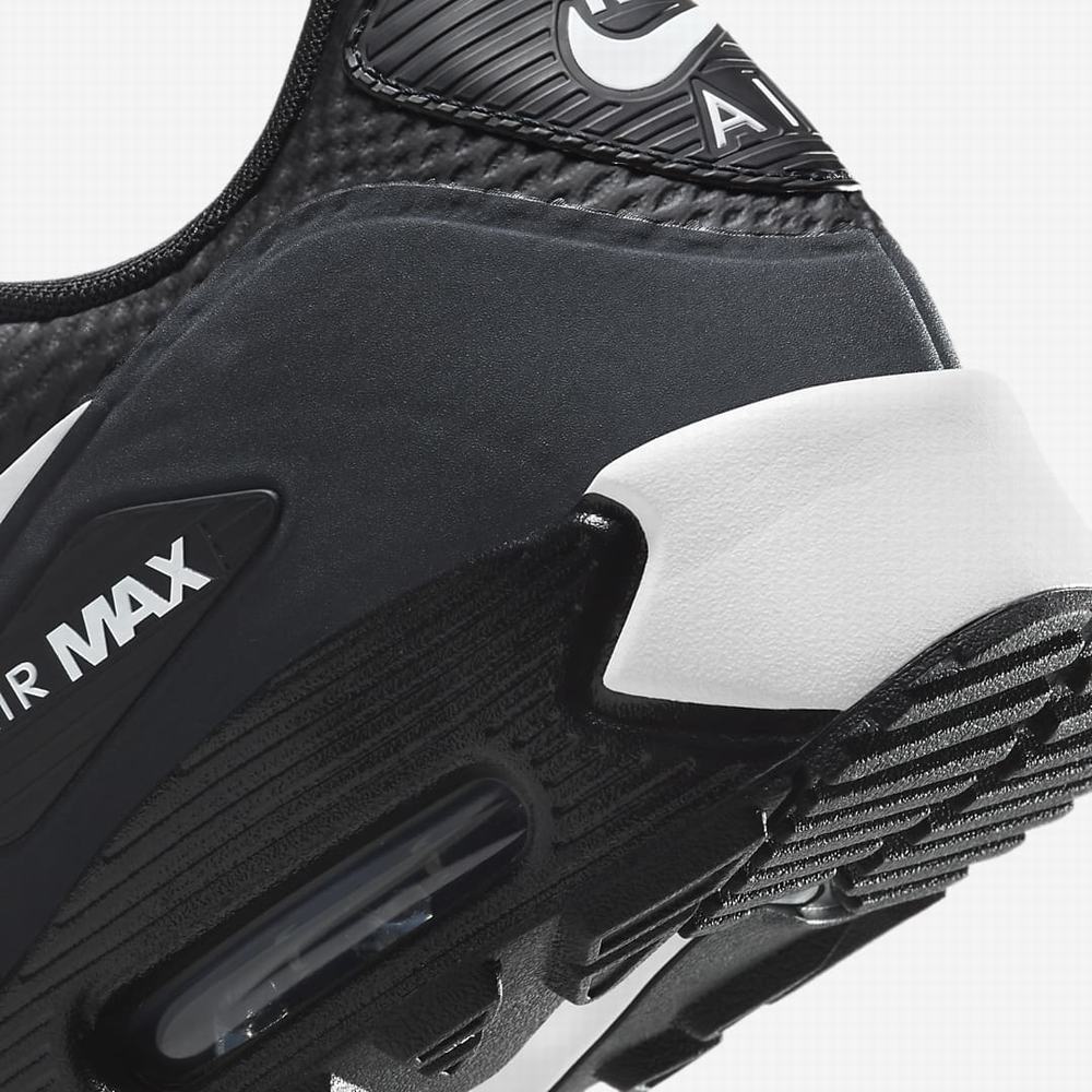 Golfove Topanky Nike Air Max 90 G Panske Čierne Tmavo Siva Siva Biele | SK641527