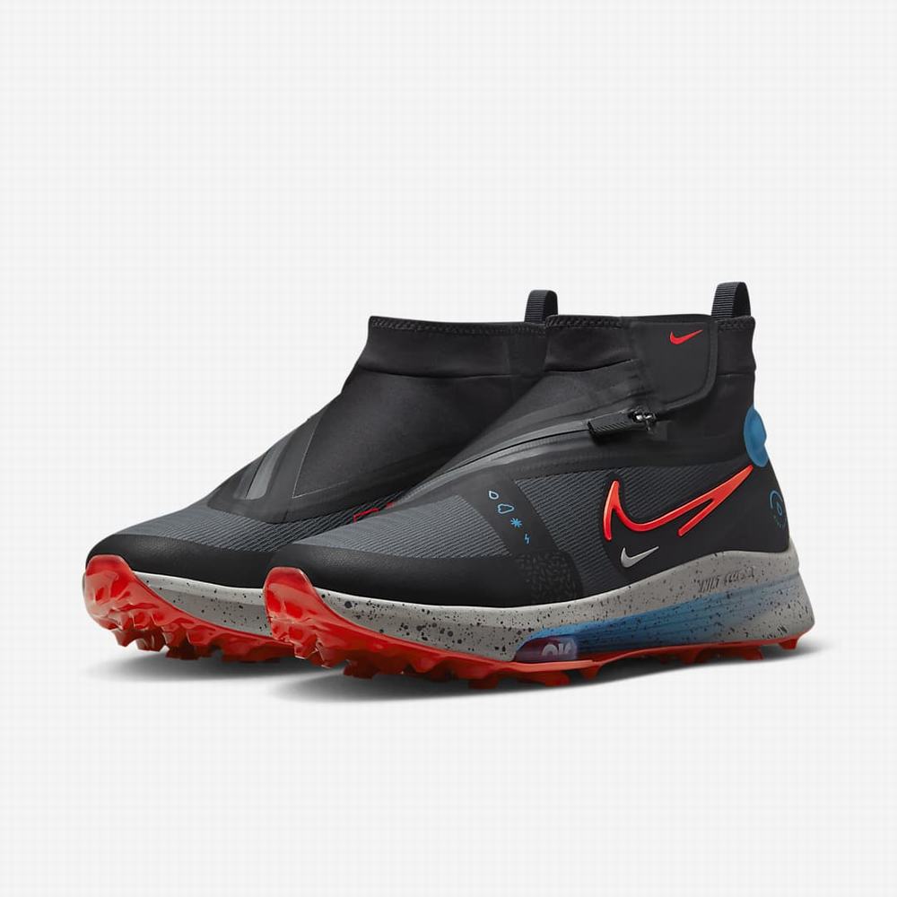 Golfove Topanky Nike Air Zoom Infinity Tour 2 Shield Panske Tmavo Siva Čierne Siva Svetlo Červené | SK053281