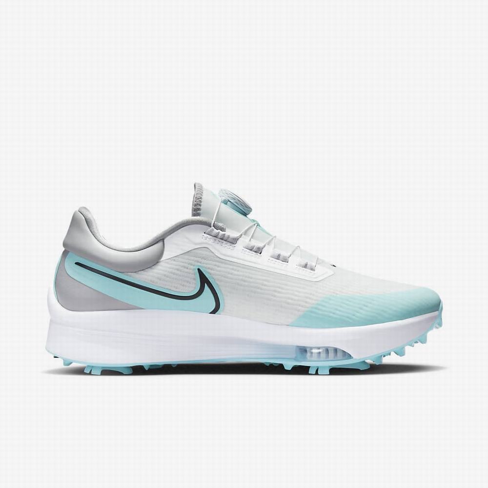 Golfove Topanky Nike Air Zoom Infinity Tour NEXT% Boa (Wide) Panske Biele Svetlo Siva Čierne | SK065178