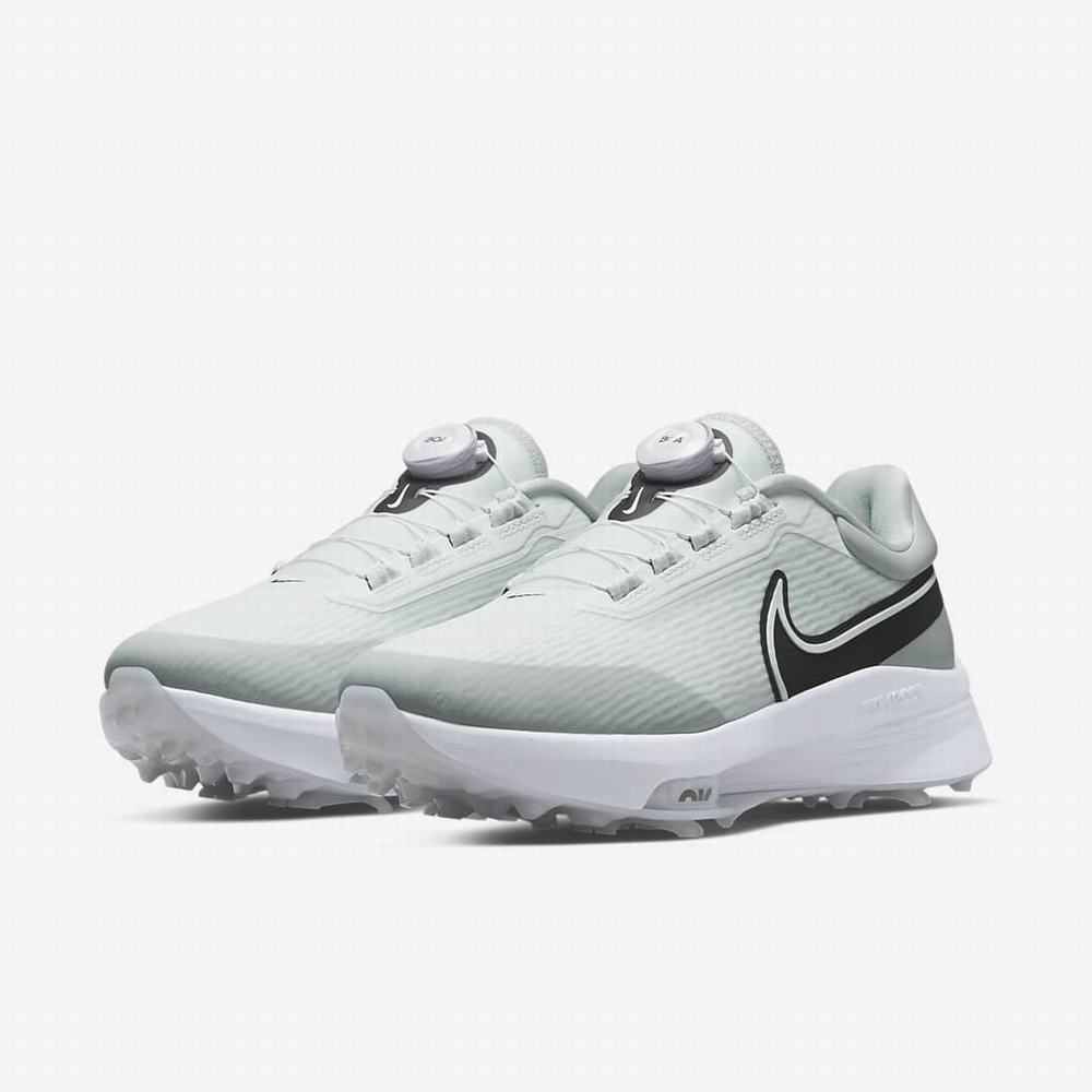 Golfove Topanky Nike Air Zoom Infinity Tour NEXT% Boa (Wide) Panske Biele Siva Tyrkysové Čierne | SK314827