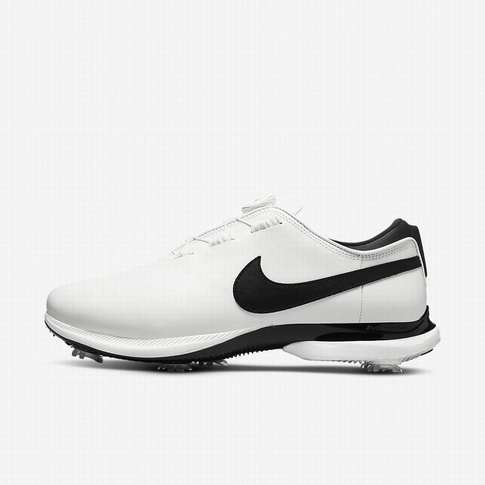 Golfove Topanky Nike Air Zoom Victory Tour 2 Boa (Wide) Panske Biele Čierne | SK714982