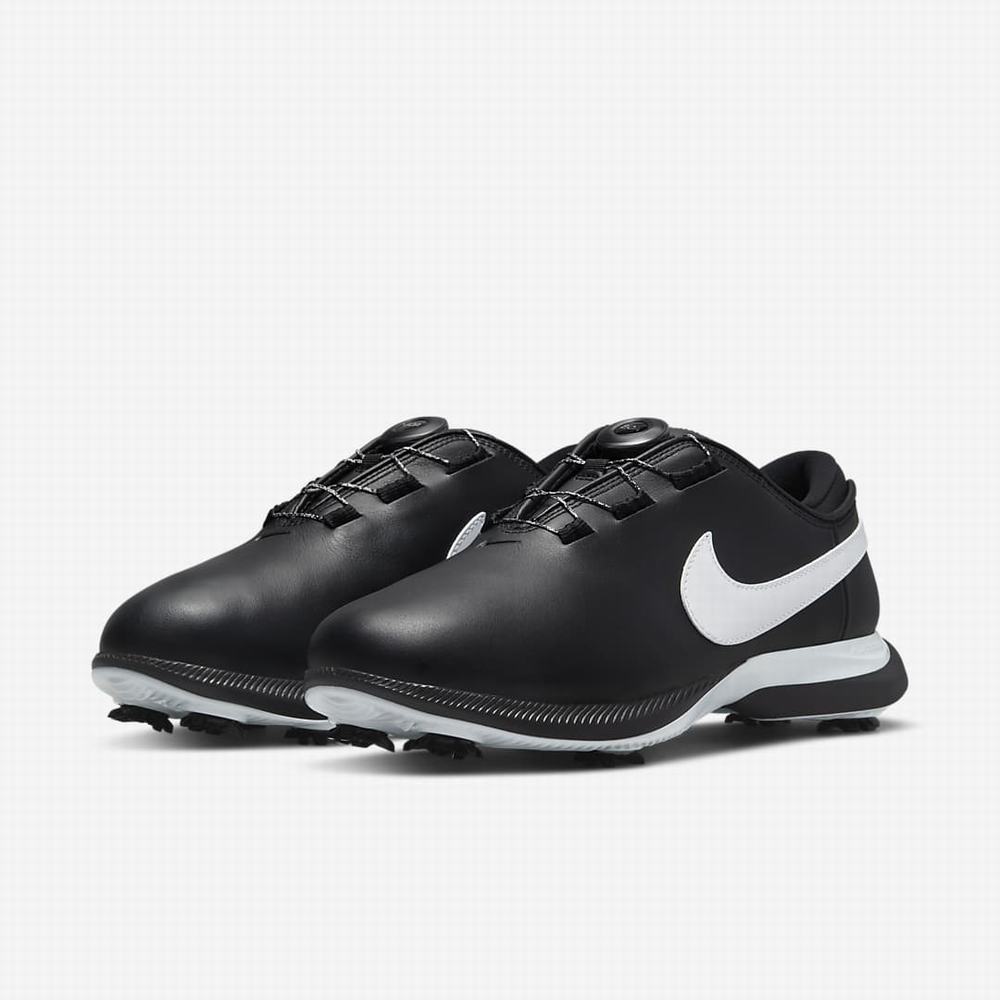 Golfove Topanky Nike Air Zoom Victory Tour 2 Boa (Wide) Panske Čierne Biele | SK790468