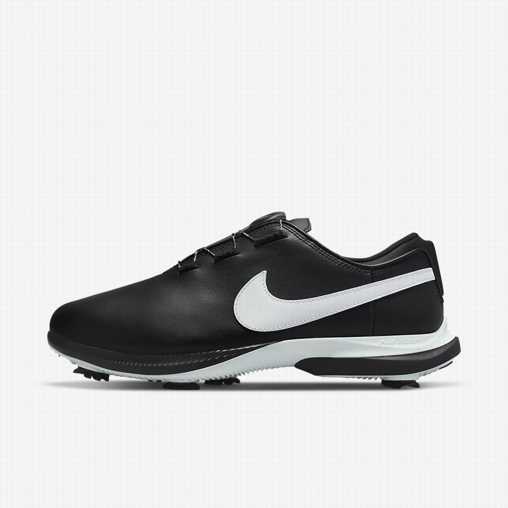 Golfove Topanky Nike Air Zoom Victory Tour 2 Boa (Wide) Panske Čierne Biele | SK790468