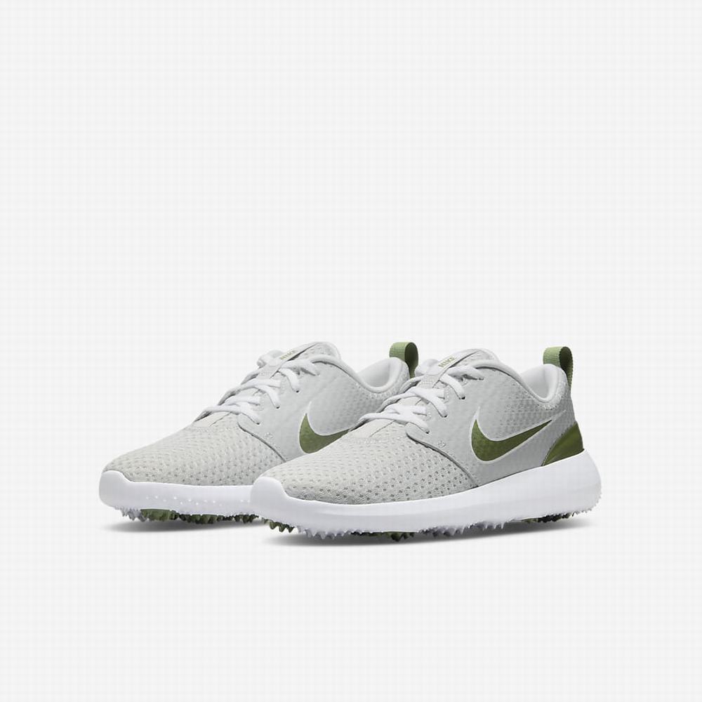 Golfove Topanky Nike Roshe G Jr. Detske Siva Biele | SK316745