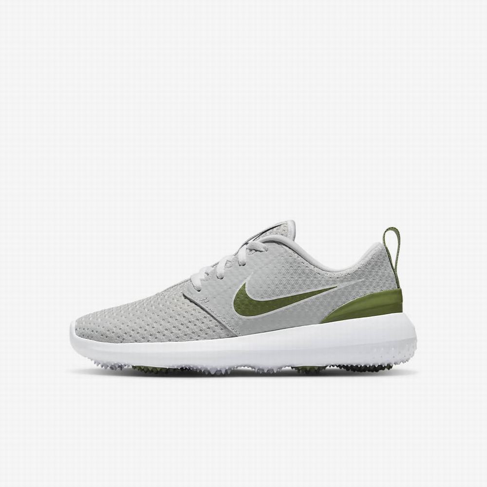 Golfove Topanky Nike Roshe G Jr. Detske Siva Biele | SK316745