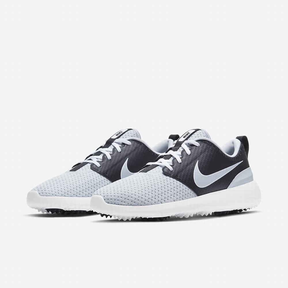 Golfove Topanky Nike Roshe G Panske Platina Čierne Biele Platina | SK857306