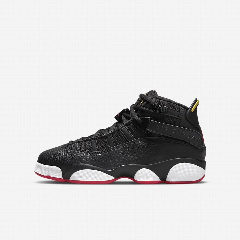 Jordan Tenisky Nike Jordan 6 Rings Detske Čierne Biele Žlté Červené | SK426139