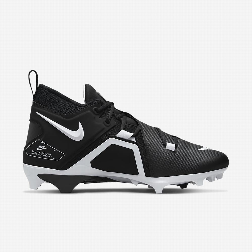 Kopačky Nike Alpha Menace Pro 3 Panske Čierne Biele | SK583901