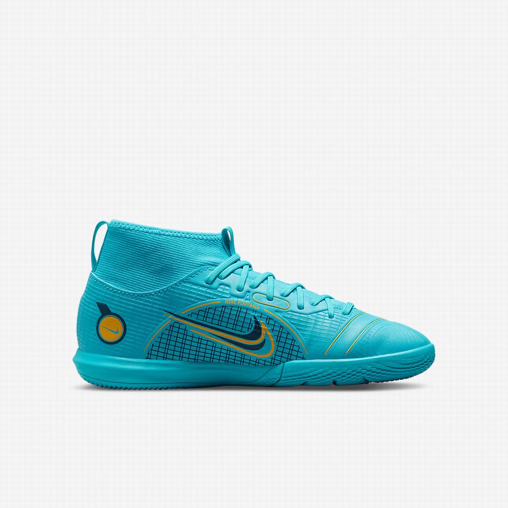 Kopačky Nike Jr. Mercurial Superfly 8 Academy IC Detske Modre Oranžové | SK870514