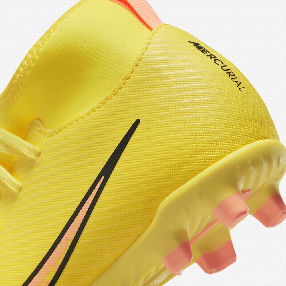 Kopačky Nike Jr. Mercurial Superfly 9 Club FG/MG Multi-Ground Detske Žlté Oranžové | SK329671