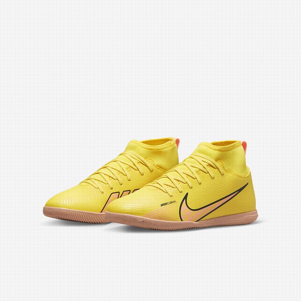 Kopačky Nike Jr. Mercurial Superfly 9 Club IC Detske Žlté Oranžové | SK794182