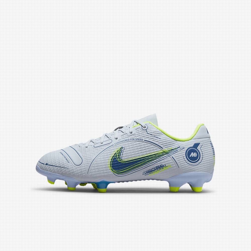 Kopačky Nike Jr. Mercurial Vapor 14 Academy MG Detske Siva Modre Čierne Modre | SK301894