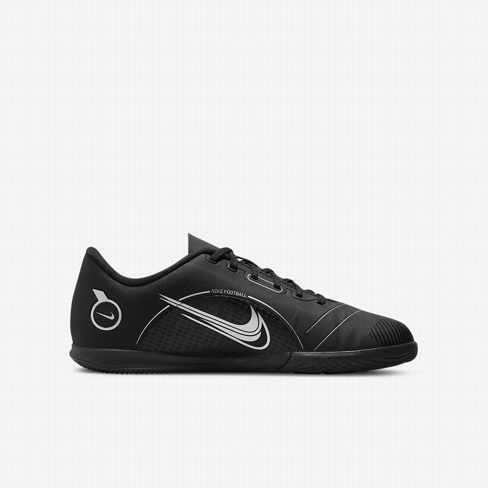 Kopačky Nike Jr. Mercurial Vapor 14 Club IC Detske Čierne Siva Metal Strieborne | SK750693