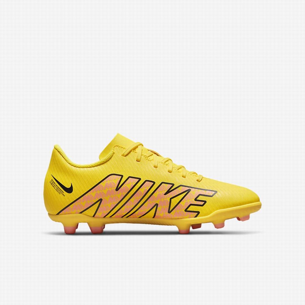 Kopačky Nike Jr. Mercurial Vapor 15 Club FG/MG Multi-Ground Detske Žlté Oranžové | SK297346