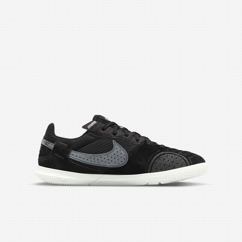 Kopačky Nike Jr. Streetgato Detske Čierne Biele | SK623451