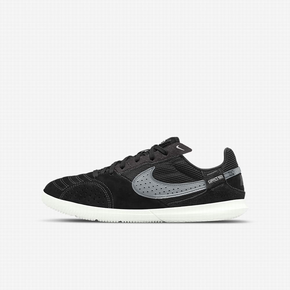 Kopačky Nike Jr. Streetgato Detske Čierne Biele | SK623451