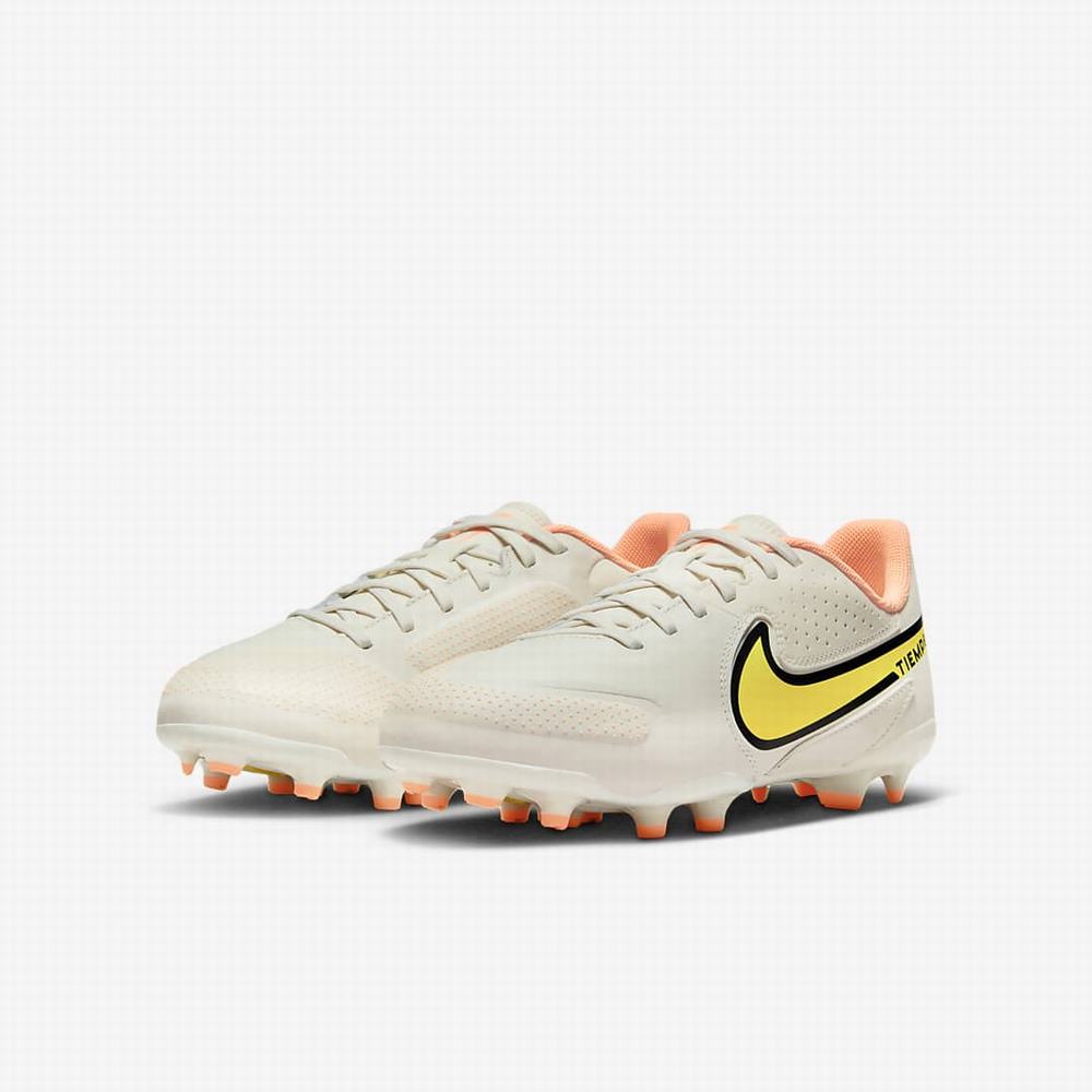 Kopačky Nike Jr. Tiempo Legend 9 Academy MG Multi-Ground Detske Béžové Oranžové Žlté | SK648092