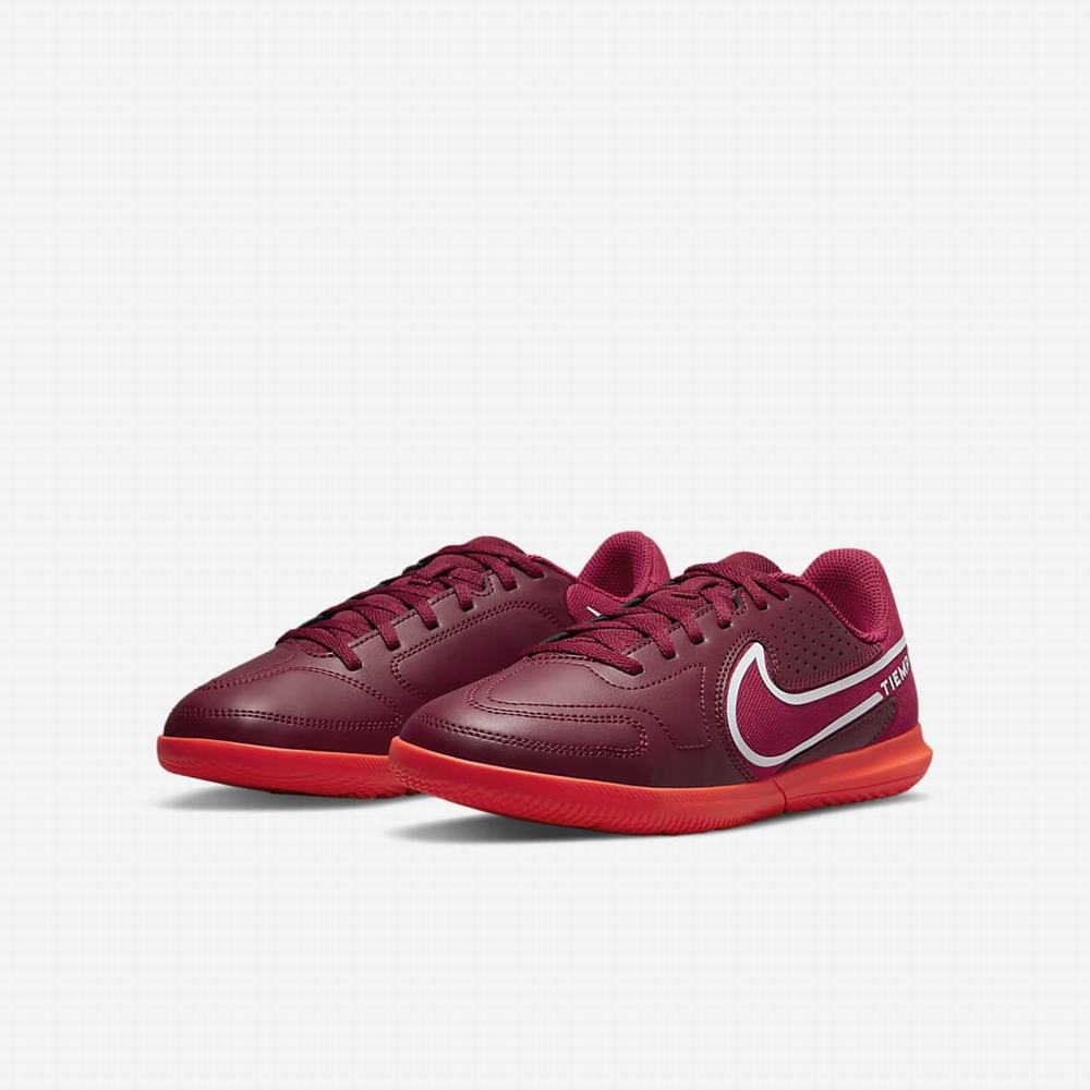 Kopačky Nike Jr. Tiempo Legend 9 Club IC Detske Červené Svetlo Červené | SK283569