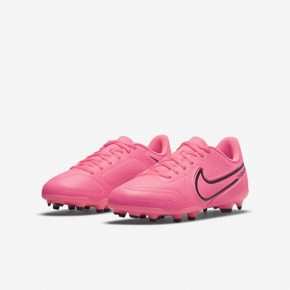 Kopačky Nike Jr. Tiempo Legend 9 Club MG Multi-Ground Detske Ruzove Čierne | SK421893