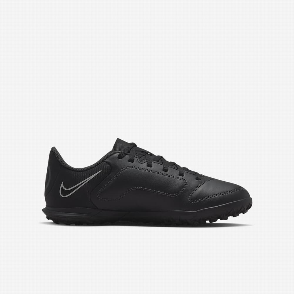 Kopačky Nike Jr. Tiempo Legend 9 Club TF Turf Detske Čierne Biele Svetlo Modre Čierne | SK807935