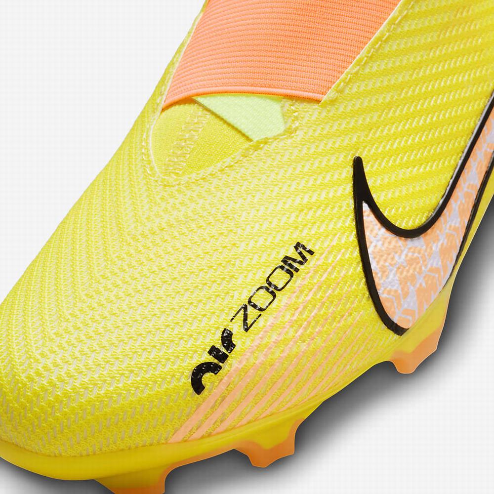 Kopačky Nike Jr. Zoom Mercurial Superfly 9 Pro FG Firm-Ground Detske Žlté Oranžové | SK591647