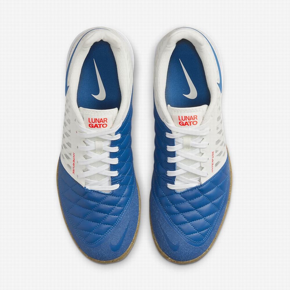 Kopačky Nike Lunar Gato II IC Damske Béžové Biele Svetlo Hnede Modre | SK375196