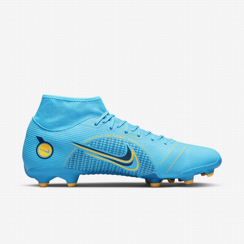 Kopačky Nike Mercurial Superfly 8 Academy MG Multi-Ground Damske Modre Oranžové | SK165903