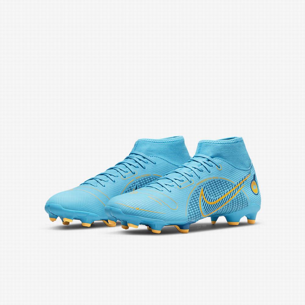 Kopačky Nike Mercurial Superfly 8 Academy MG Multi-Ground Damske Modre Oranžové | SK165903