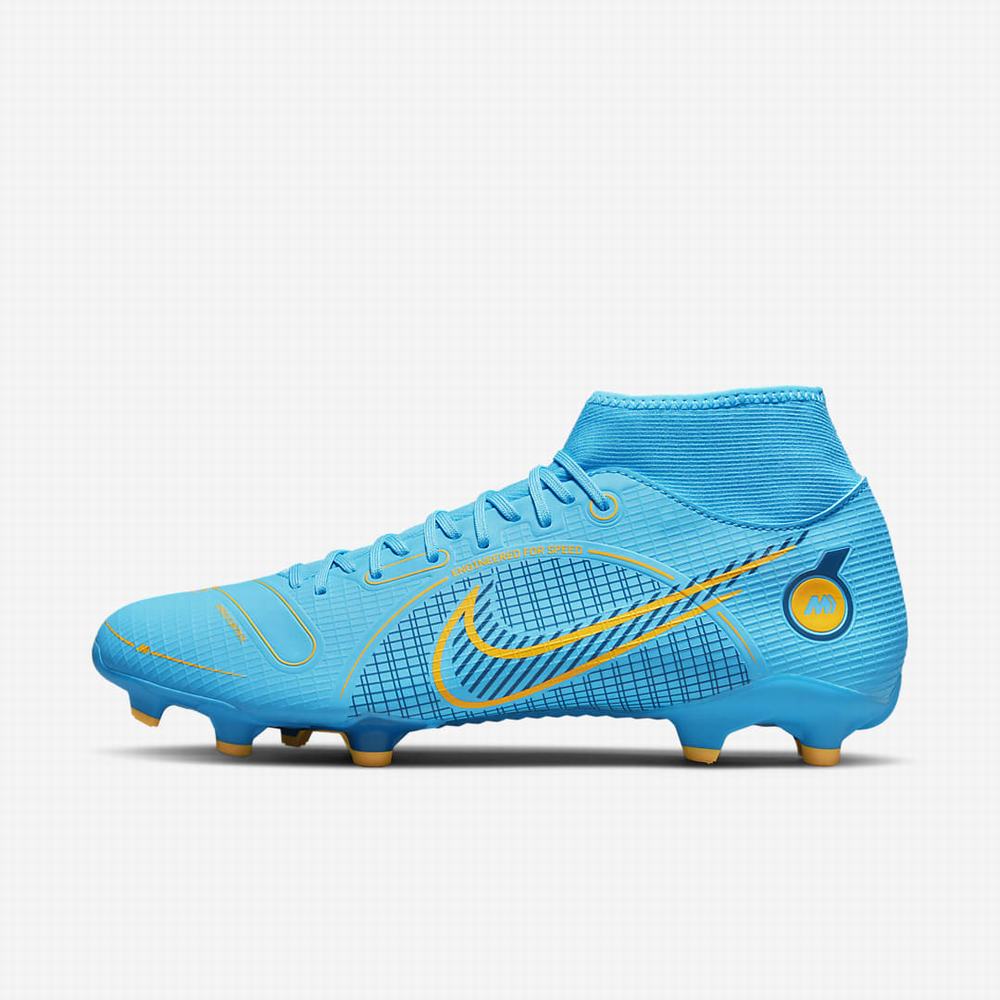 Kopačky Nike Mercurial Superfly 8 Academy MG Multi-Ground Panske Modre Oranžové | SK438079