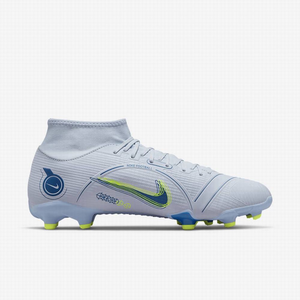 Kopačky Nike Mercurial Superfly 8 Academy MG Multi-Ground Damske Siva Tmavo Modre | SK921306