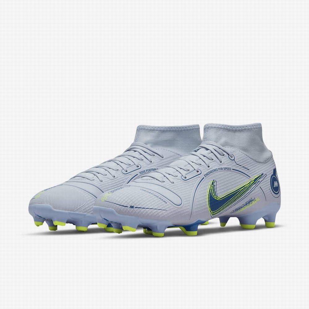 Kopačky Nike Mercurial Superfly 8 Academy MG Multi-Ground Damske Siva Tmavo Modre | SK921306