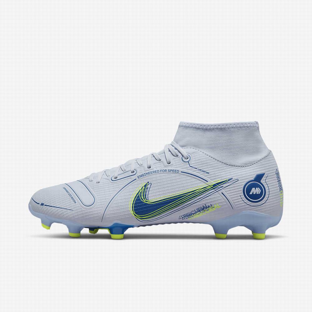 Kopačky Nike Mercurial Superfly 8 Academy MG Multi-Ground Damske Siva Tmavo Modre | SK921306