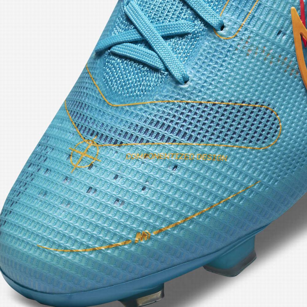 Kopačky Nike Mercurial Superfly 8 Elite FG Firm-Ground Damske Modre Oranžové | SK026573