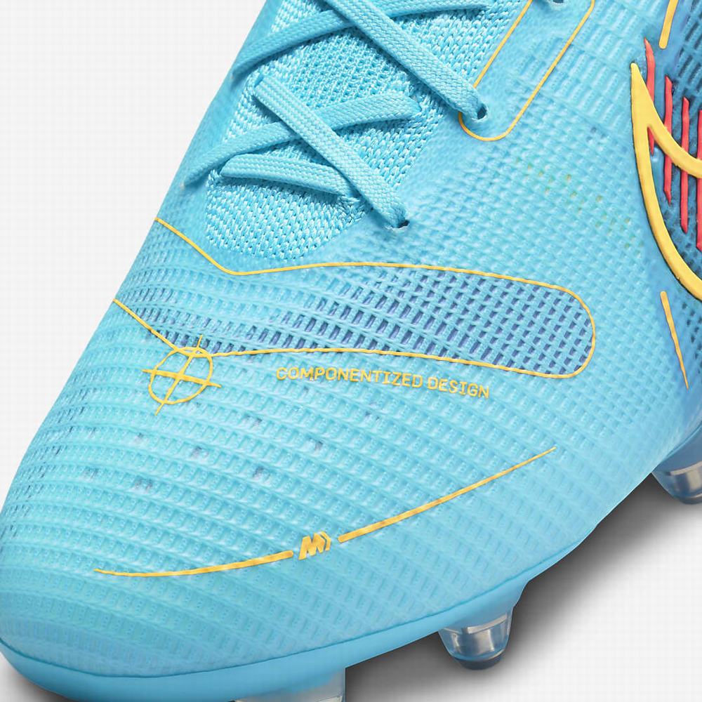 Kopačky Nike Mercurial Superfly 8 Elite SG-PRO Anti-Clog Traction Soft-Ground Damske Modre Oranžové | SK069734